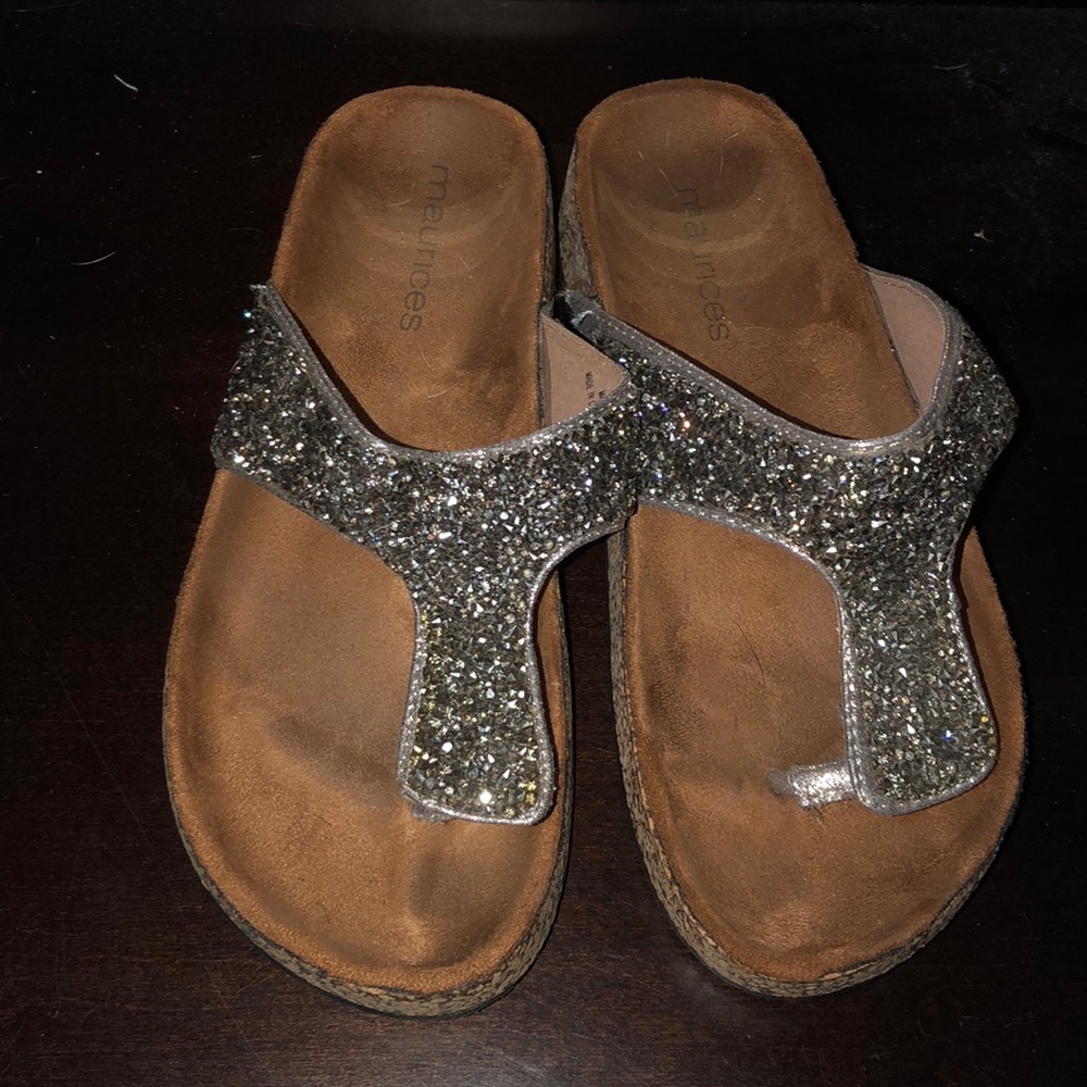 Maurice’s Sparkle Cork Sandals